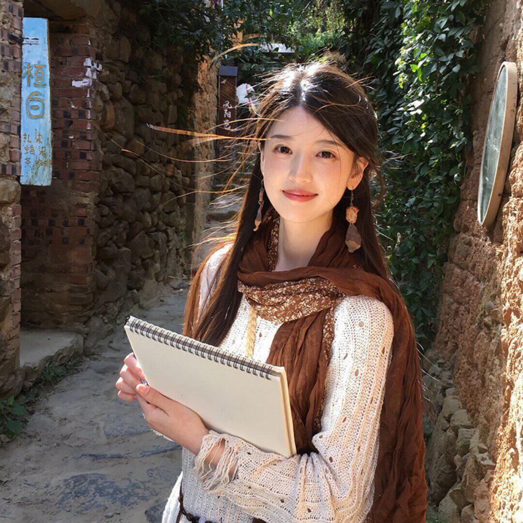 法国Coor Keva棕色碎花披肩外搭女复古丝巾氛围感民族风拼接围巾
