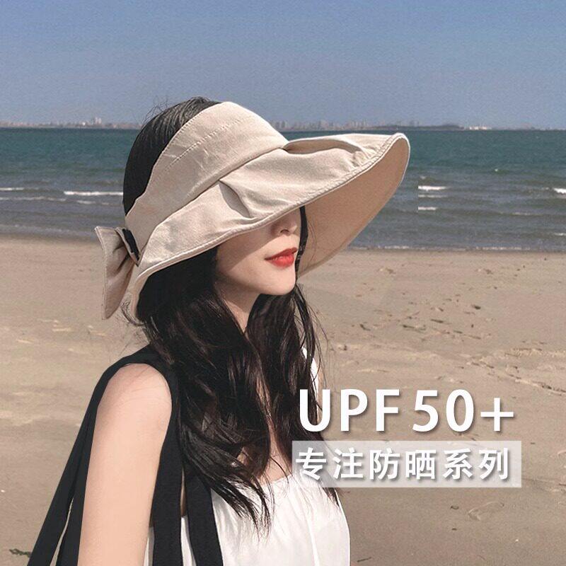 法国Coor Keva 空顶遮阳帽女防晒帽夏季紫外线沙滩骑车大沿太阳帽