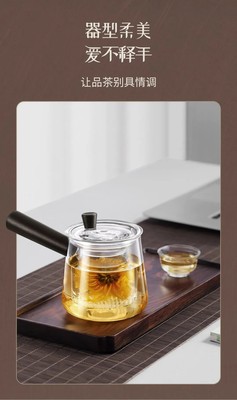 吉谷TY21高硼硅玻璃泡茶壶煮茶壶500ml