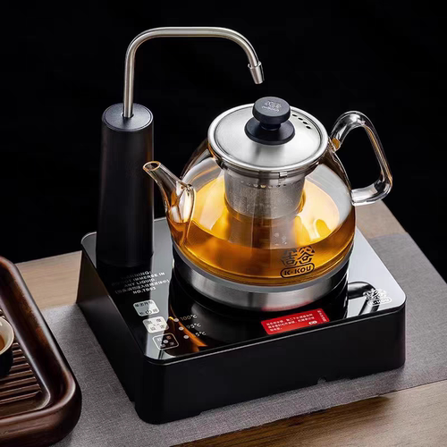 吉谷TB0308煮茶壶烧水壶养生煮茶器自动上水烧水壶800ml