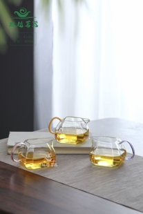 双越茗器玻璃公杯公道杯分茶器茶海四方公杯300ml号G-80