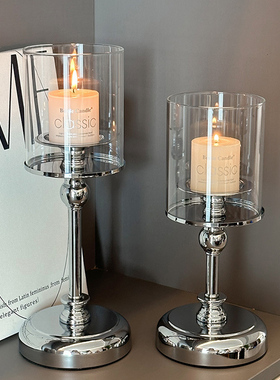 蜡烛烛台摆件桌面客厅玄关电视柜酒柜简约家居装饰品乔迁新居礼物