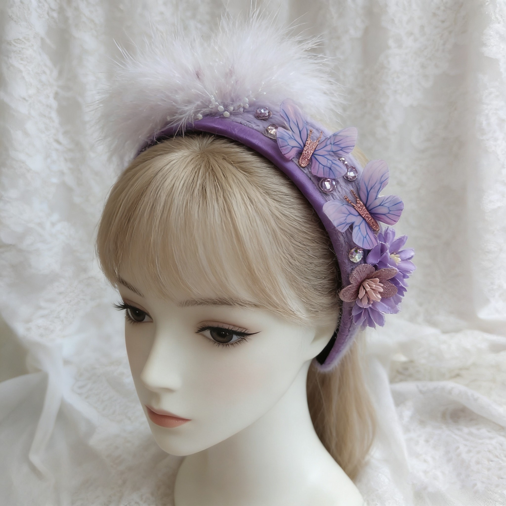 公主甜美lolita蕾丝花边梦幻公主发饰发箍,模玩/动漫/周边/娃圈三坑/桌游,古风/国风配饰,淘宝优惠券,粉丝福利购,淘宝优惠卷