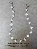 Vanan原创四叶草十字架裤 链设计感小众腰间挂饰cleanfit包挂ins风