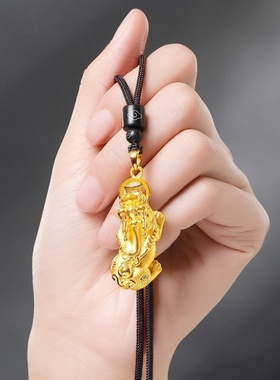 男士貔貅吊坠沙金男女