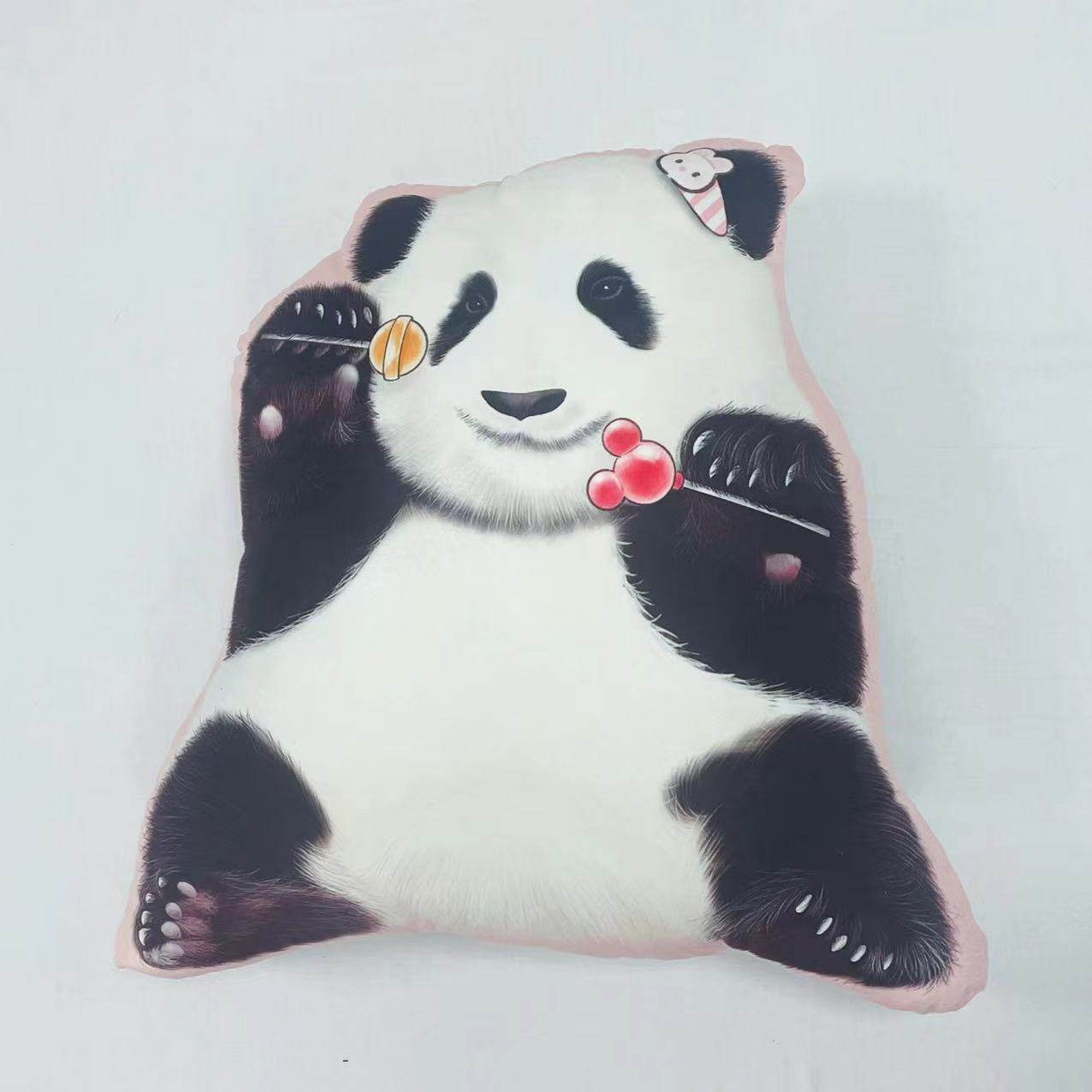 糖果熊猫花花异形抱枕,居家布艺,靠垫/抱枕,淘宝优惠券,粉丝福利购,淘宝优惠卷