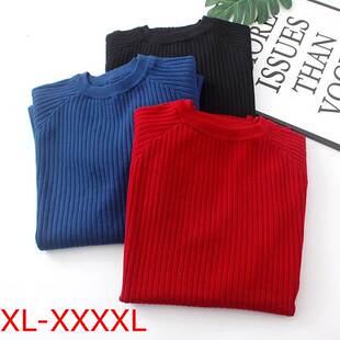 2021 fat women winter knit blouse plus big size sweater tops