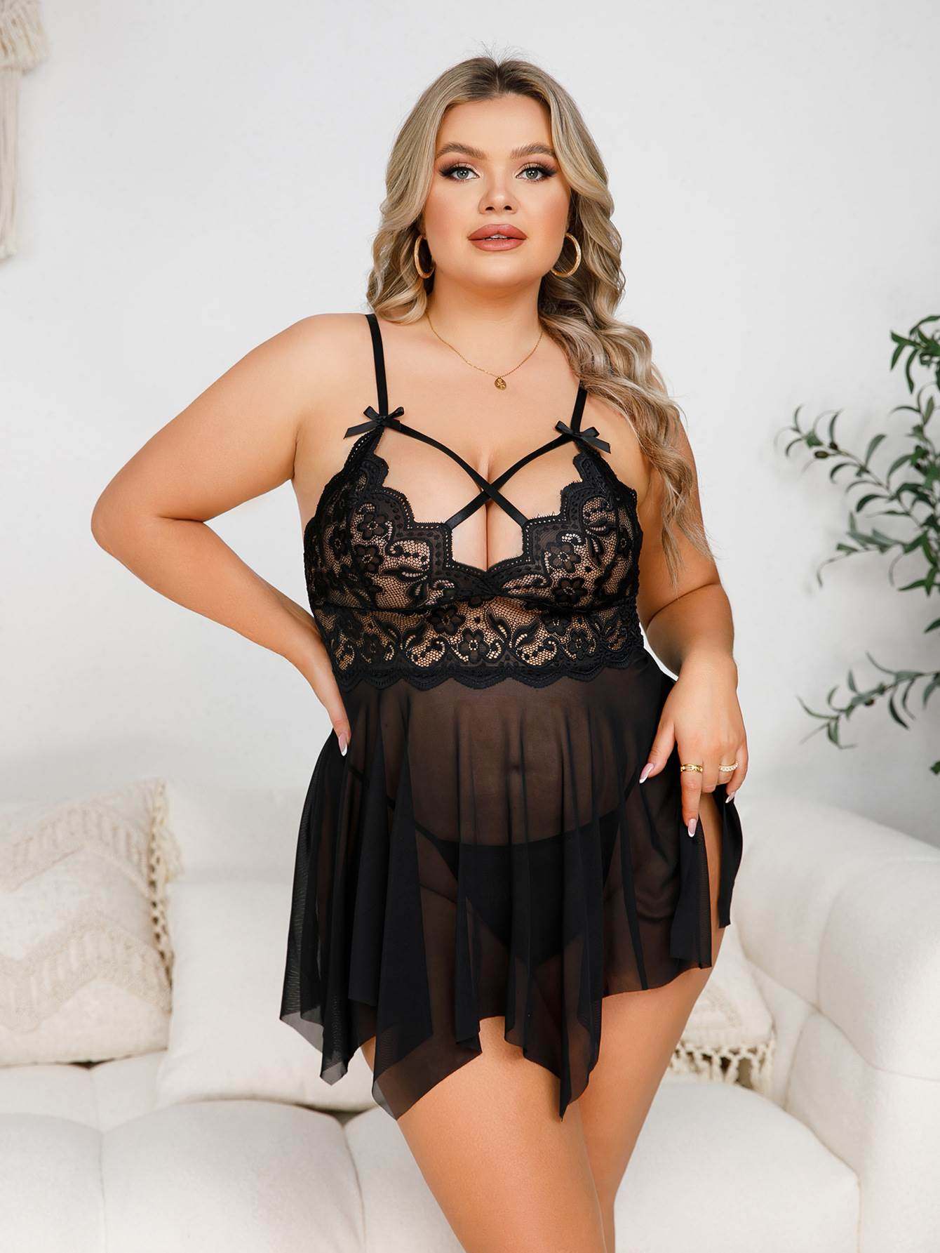 plus size pajamas for women Sexy lingerie underwear ladies