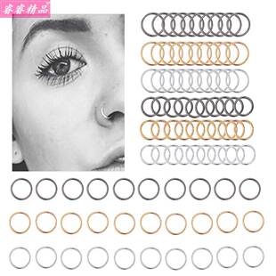 round 鼻环 Nose jewelry nail nose stud Nasal Ring set 60pcs