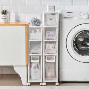 夹缝收纳柜25cm30cm20宽加深抽屉式床边柜窄横长条餐边柜超薄