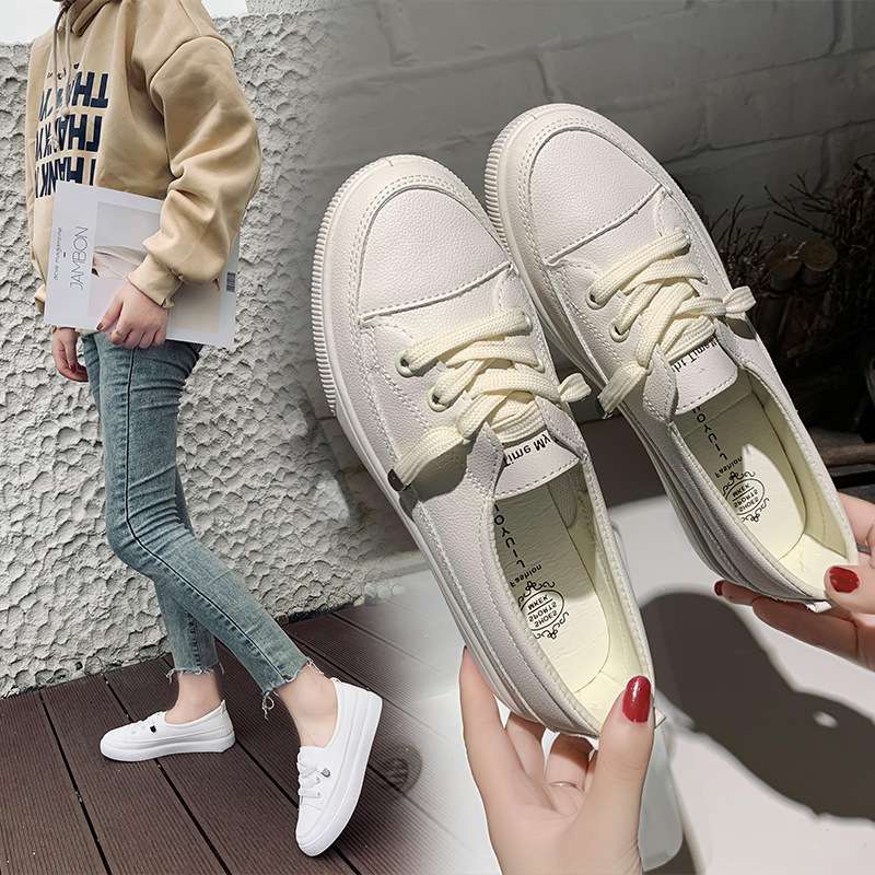 women shoes潮女小白鞋个性时尚简约休闲旅游日系女款板鞋女2024