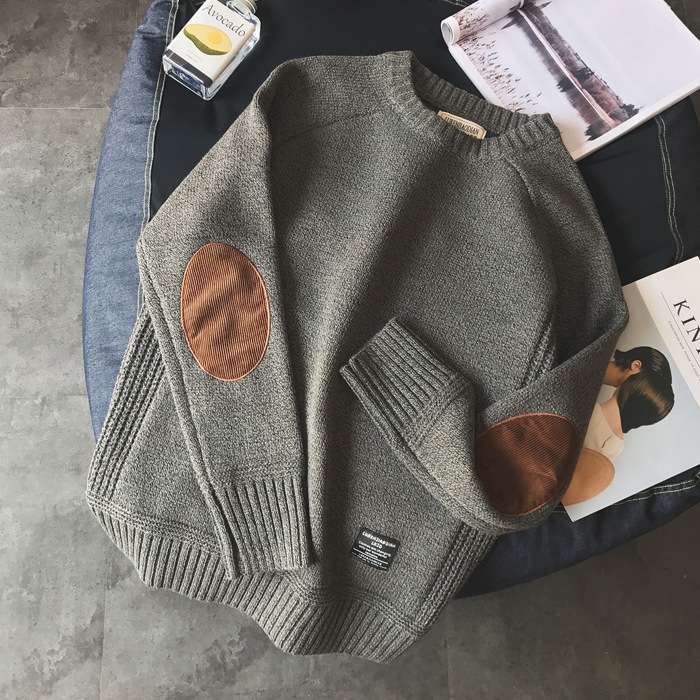 men clothes宽松韩版潮流胖子大码毛线衣日系情侣外套针织衫2024