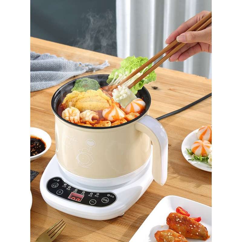 电煮锅一人食泡面电锅炒煮两用一人锅单人多功能高端小火锅方便面