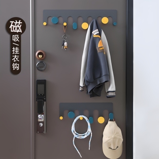 超强磁铁强磁挂钩磁吸挂钩入户门门后挂衣架防盗门大门上衣服收纳