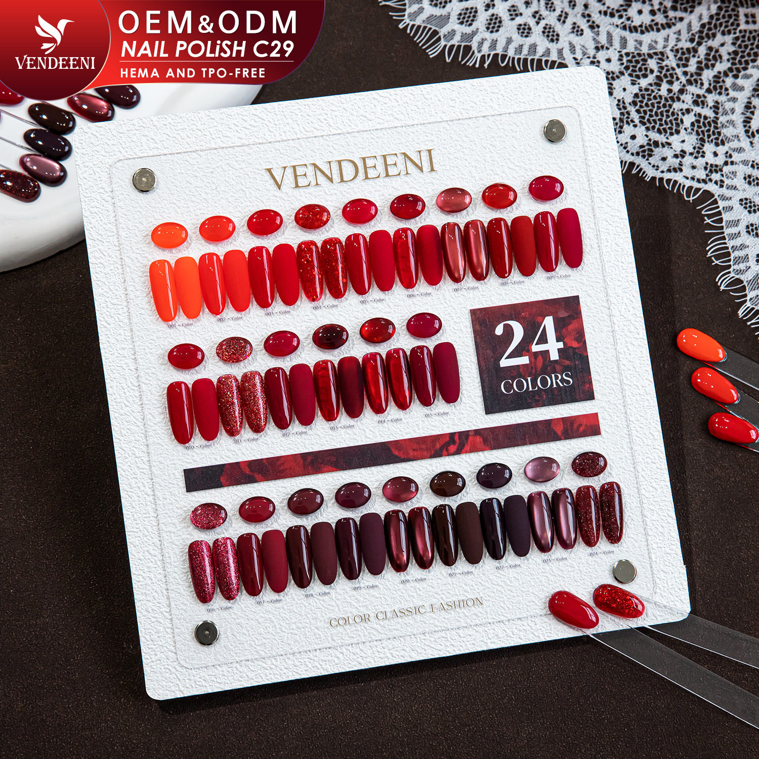 Vendeeni新品24色套装甲油胶