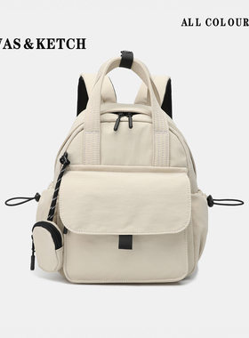 轻便乖巧小双肩包包小众设计款小手提双肩背包百搭防水时尚潮书包