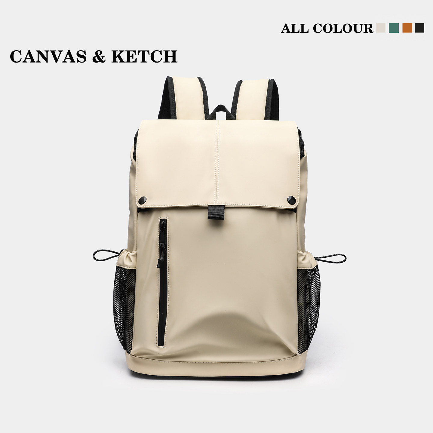 大容量双肩背包中性风防水离家出走双肩包多口袋户外旅行包登山包