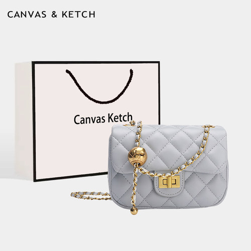 CANVAS&KETCH单肩包菱格包链条包