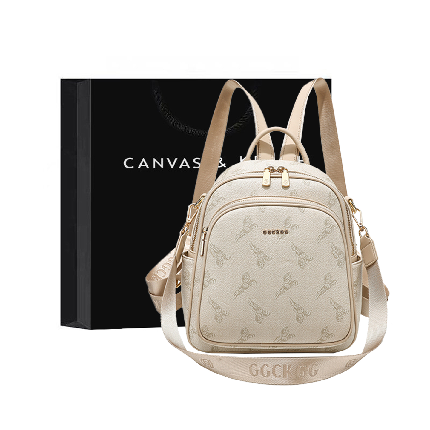CANVAS&KETCH双肩包背包女旅游轻便高颜值防水通勤运动小背包书包