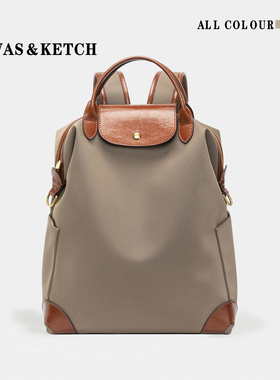 CanvasKetch高级双肩包通勤电脑包轻便大容量尼龙背包商务出差包