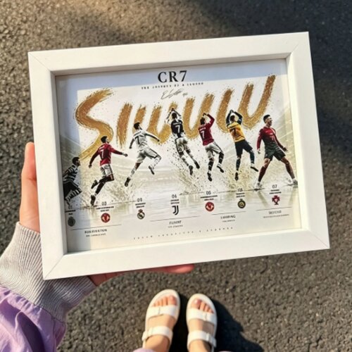 CR7生涯纪念C罗球迷相框摆台