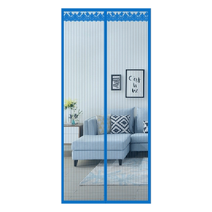 防蚊门帘夏季全磁条家用免打孔防蝇网纱窗沙门蚊帐隔断帘魔术贴式