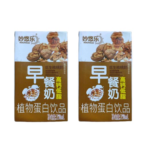 妙悠乐高钙低脂花生核桃植物奶