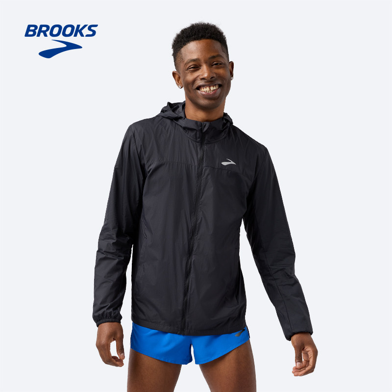 BROOKS布鲁克斯男防泼水跑步上衣外套运动连帽口袋收纳舒适防风女,运动服/休闲服装,运动茄克/外套,淘宝优惠券,粉丝福利购,淘宝优惠卷