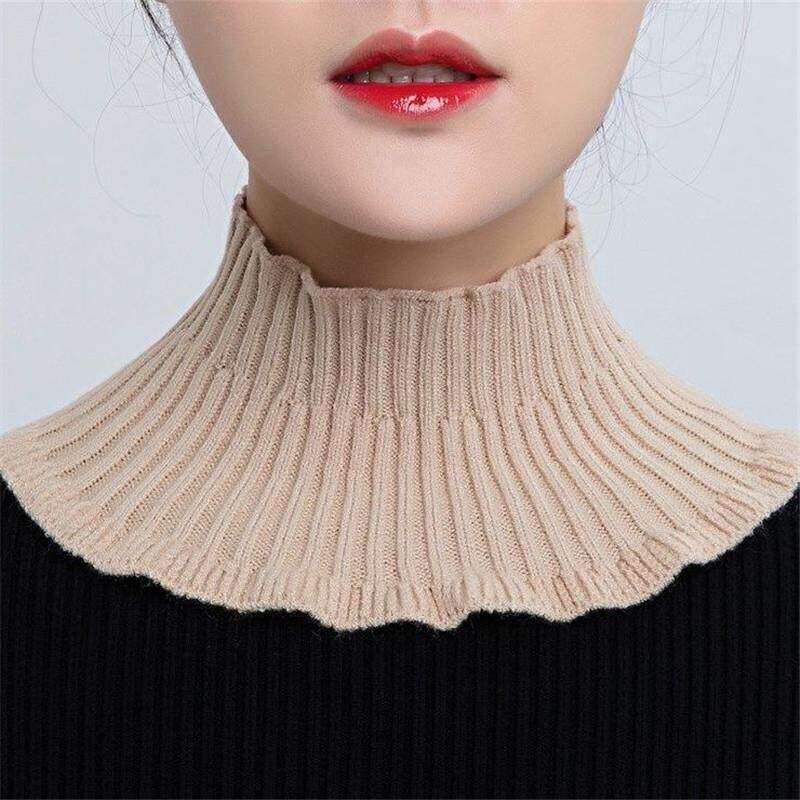 护颈衣领小围脖秋冬领圈女冬季保护保暖护颈椎脖套装饰假领子针织