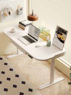 实木电脑桌,智能升降桌,升降桌,电子竞技桌,家庭学习工作台,