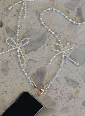 蝴蝶结仿珍珠项链女款2025新款