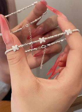 仿碎银子蝴蝶手链女轻奢小众精致