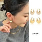 复古撞色耳扣2026新款 独特耳环女轻奢小众高级感时尚 简约百搭耳饰