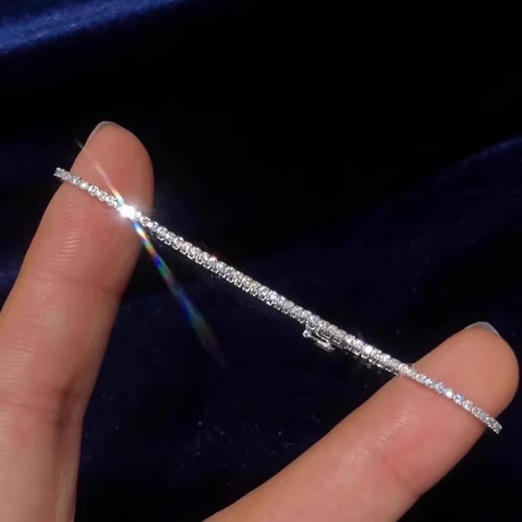 爆闪仿钻手链女款微镶千金感手串
