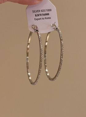 欧美辣妹风夸张大圈圈耳环2025新爆款高级感耳钉独特方圆脸耳饰女