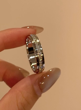 爆闪可转动戒指女小众设计高级感