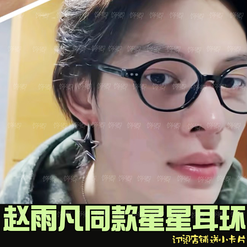 赵雨凡同款星星耳环高级感耳钉女