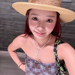 发财宅女同款十字架仿珍珠项链女款高级感轻奢小众毛衣链叠戴配饰