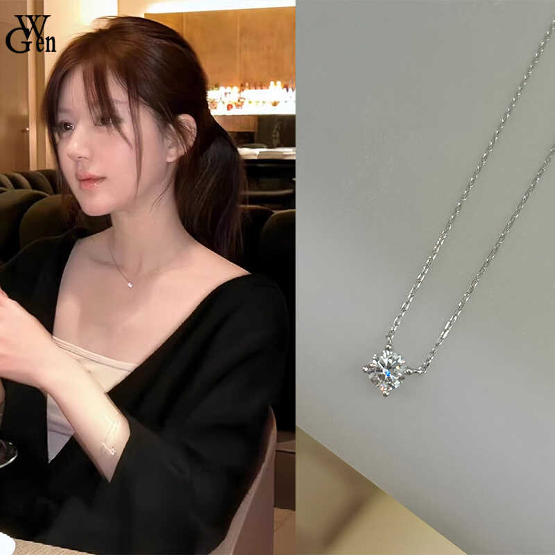 许妍赵露思同款细闪仿钻项链女款