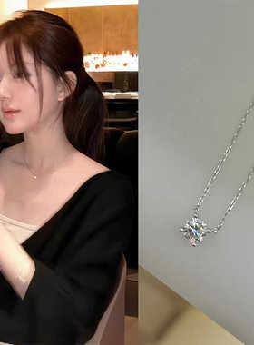 许妍赵露思同款细闪仿钻项链女款