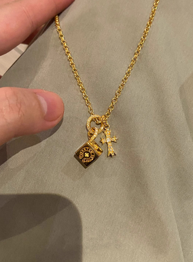 十字架项链女配饰轻奢小众锁骨链