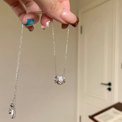 三环项链女2025新款配饰轻奢小众