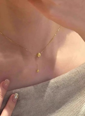 细闪蛇骨链蹦迪珠吊坠项链女配饰