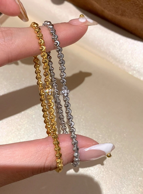 弹力珠手链女轻奢小众精致新款