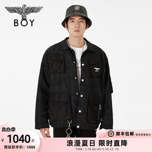 夹克BOYLONDON春夏宽松情侣款