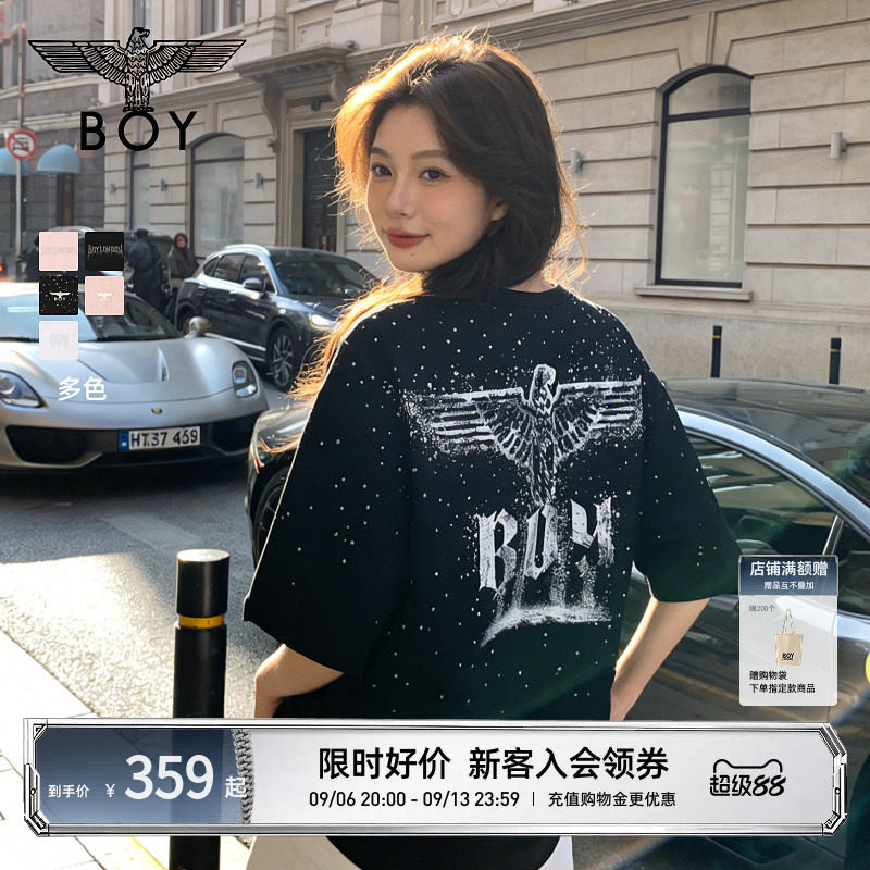 boylondon24满天星渐变印花T恤图片