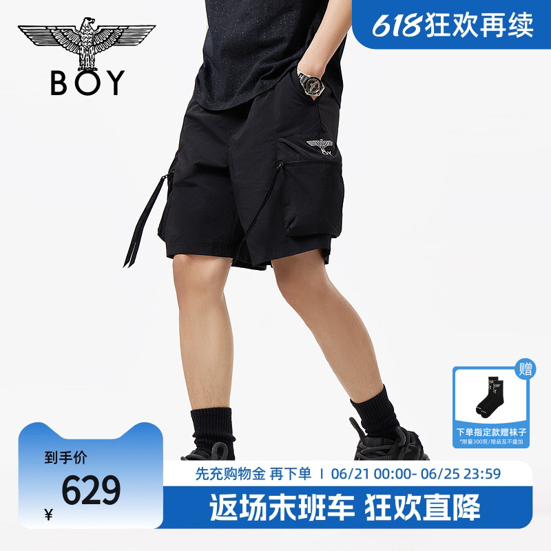 BOY LONDON25新款夏季男女同款休闲宽松潮牌短裤N32005