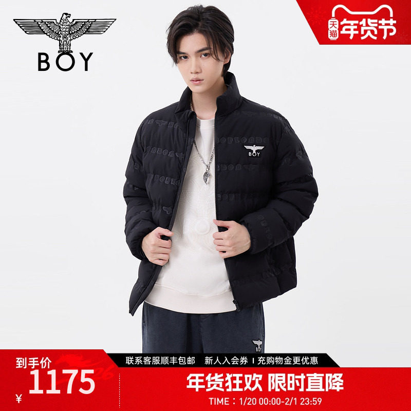 BOYLONDON春男女同款外套哥特黑色短款羽绒服N28037,男装,羽绒服,淘宝优惠券,粉丝福利购,淘宝优惠卷