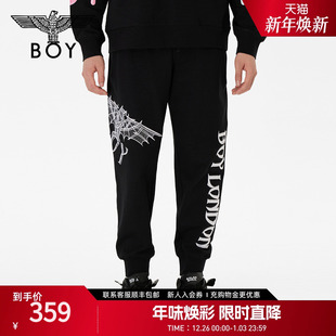 LOGO束脚运动休闲裤 春季 N15004 男女同款 BOYLONDON潮牌长裤