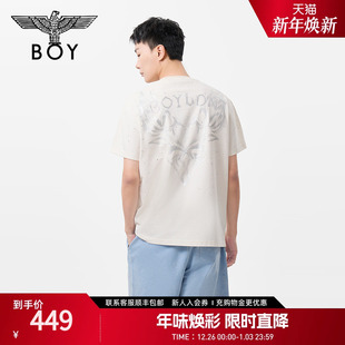 T恤N01071 烫钻印花休闲潮牌短袖 BOYLONDON25新款 春夏男女同款